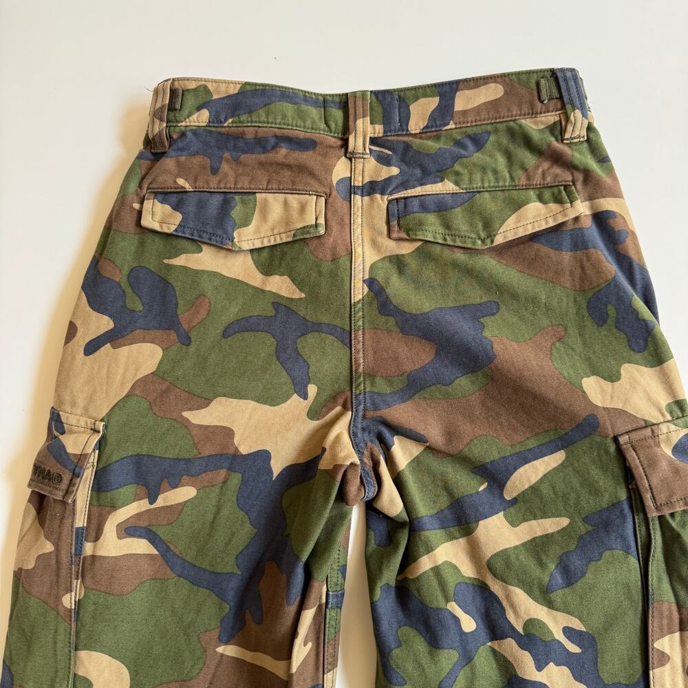 Aritzia TNA New Supply Cargo Camo Pant Mid Rise Size 00 EUC Relaxed Festival - Picture 9 of 16